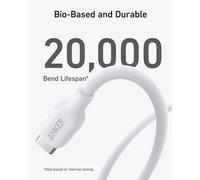 TIANYI-543 Câble USB C vers USB C (240 W 0,9 m), Câble de Charge Écologique USB 2.0 pour MacBook Pro 2020, iPad Pro 2020, iPad Air 4, Samsung Galaxy S21, et plus, Blanc Aurora