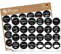 Tianyi-54547 Lot De 48 Autocollants À Épices (Autocollants Sur Feuille A5 - Étiquettes Pour Cuisine, Épices, Étiquettes Autocollantes Pour Étagère À Épices, Étiquettes Adhésives, Oléofuges,