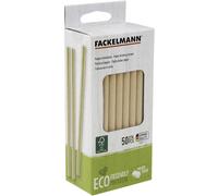 Tianyi-54837 Petites Pailles Brunes En Papier X50, 50 Petites Pailles En Carton, Papier Fsc, 15x0,8cm, Brun