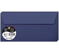 Tianyi-5645c - Paquet De 20 Enveloppes Auto-Adhésives - Format Dl 11x22cm - 120g/M² - Coloris Bleu Nuit - Invitation Evènements Et Correspondance - Gamme Pollen - Papier Premium Lisse