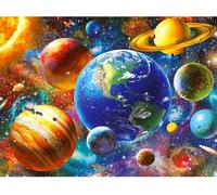 Tianyi-5d Bricolage Univers Coloré Diamond Painting, Dessin Broderie Diamant Painting Kit Planète Complet, Galaxie Peinture Diamant Artisanat Strass Point De Croix Painting Pour Enfants 40x30cm