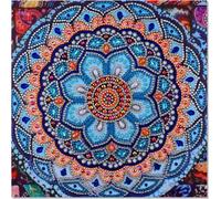 TIANYI-5D DIY Diamant Peinture Kits Mandala Fleur Bricolage, Broderie Point de Croix Diamant Arts Craft Strass Forme Spéciale Diamond Pasted Painting par Numéro Kits pour Maison Mur Décor(30x30Cm)