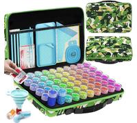 TIANYI-60 Slots Diamond Painting Accessori, Diamond Painting Kit Completo per Pittura Diamante 5D, Unghie, Gioielli, Artigianato d'Arte E Punto Croce(Foresta)