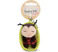 Tianyi-61610 Porte-Clés, Motif Coccinelle, Inscription « Sleeping Pets », 8 Cm, Dans Un Panier, Rouge, Compagnon Fidèle Pour Sac À Dos Ou Pour Sac, Pour Petits Et Grands