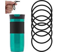 Tianyi-6pcs Joints De Couvercle En Caoutchouc Compatibles Avec 16 Et 20oz Contigo Snapseal Byron Tasse De Voyage, Anti-Fuite Joints De Couvercle De Rechange Pour Tasses Contigo (Noir)