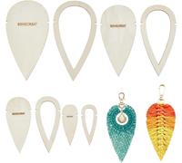 Tianyi-8 Gabarit De Découpe En Bois Pour Macramé, Moules De Découpe Pour Macramé En Forme De Larme Et De Plumes, Outil De Coupe Mural En Macramé Pour La Fabrication De Pompons En Plumes De Macramé