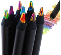Tianyi-8 Pièces Crayons De Couleur, Ensemble De Crayons De Couleur, Crayon De Couleurs Coloré En Bois Crayon Avec Mine Multicolore Pour Esquisser, Dessiner, Colorier