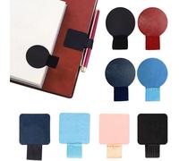 Tianyi-8 Pièces Pen Loop Holder Cuir Durable Boucle De Stylo Stylo Adhésif Autocollant Pen Loop Avec Élastique Porte Pencil Pour Stylos Journal Intime Carnet De Notes Calendrier