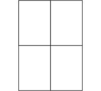 Tianyi-80 Étiquettes (Format 105 X 148 Mm) Sur 20 Feuilles Din A4 - Résistantes Aux Intempéries - Blanc (4 Par Feuille A4) - Autocollantes - Imprimables Avec Imprimante Laser.