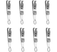 Tianyi-8pcs Clip De Suspension Pour Accrocher Articles Edc Clé Torche Flash Drive Sifflet D'urgence Pince De Poche Polyvalente Porte-Ceinture Extérieure Avec Porte-Clés