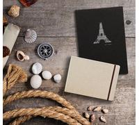 Tianyi-96109c Carnet De Voyage Goldline - 30 Feuilles Papier Dessin Blanc Au Grain Léger - 20x20 Cm 180g - Couverture Toilée Prête À Peindre - Idéal Pour Les Artistes Globe-Trotteurs
