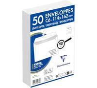 Tianyi-9976c - Paquet De 50 Enveloppes Blanches C6-114x162mm - Auto-Adhésives - 90g/M²