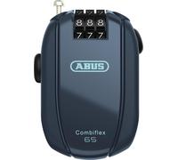 Tianyi-Abus Antivol À Câble Combiflex - Antivol Pour Sécuriser Les Skis, Le Casque, La Poussette Et Les Bagages - Stopover 65 - Longueur 65 Cm - Épaisseur 1,2 Mm - Avec Code Chiffré - Bleu