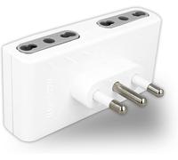 TIANYI-Adaptateur Multi-Prises Double Gain de Place avec 4 Prises 10/16 A 2 P+T et Prise 16 A - Multiprise de Courant Mural pour Maison, Bureau, Magasin, Entreprise - Super économise de l'espace Slim