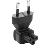 TIANYI-Adaptateur Secteur à 90 degrés,Prise européenne vers IEC320-C5,Adaptateur Secteur pour Moniteur 10-16A/250W,Prise européenne vers C5 pour chargeurs d'ordinateurs Portables,téléviseurs