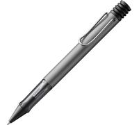 Tianyi-Al-Star Graphite - Stylo À Bille Avec Grip Transparent Et Ergonomique - Corps En Aluminium Léger - Y Compris La Recharge M 16 De Pointe Moyenne Et De Grande Capacité En Noir