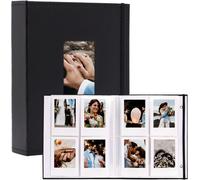 Tianyi-Album Photo 3 Pouces Pour Fujifilm Instax Mini 12 11 9 8 7s 90, Personnalisable Album Photo Polaroid Contenir 208 Photos (26 Pages), Idéal Pour Mariage Bébé Couple École Noir (1 Paquet)