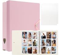 Tianyi-Album Photo A4 Pour Fujifilm Instax Mini 11 12 9 8+ 8 7+ Liplay, Classeur Pour Imprimante Photo Polaroid Snaptouch Pic-300 Z2300, Livre Photo 5 X 7 Cm Pour Carte Kpop (Rose)