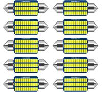 Tianyi-Ampoule Navette Led 12 V Lumière Blanche 41 Mm Ampoules Feston Led Voiture Ampoules Intérieures Plafonnier Pour L'intérieur De Voiture Plaque Feux De Dôme Coffre D'immatriculation, 10 Pièces