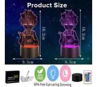 TIANYI-Anime 3d Lampe à Led Hunter X Hunter Killua Et Gon Pour Chambre Décor Veilleuse Acrylique Néon Anniversaire Killua Mignon Bricolage Cadeaux De Nouvel An