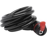 Tianyi-Antivol Pour Vélo Avec Clé, Antivol À Spirale 1360 180 Avec Support, Antivol, Antivol À Câble, Longueur 180 Cm, Ø 10 Mm