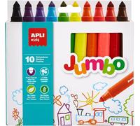 TIANYI-Apli kids 16804-10 feutres Jumbo avec une MAXI pointe - 10 couleurs