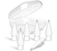 TIANYI-Apple Pencil Nibs [6 pcs] Pointes de Remplacement pour iPencil Stylus 1st/2nd Generation, 3 Longueurs de Pointes différentes Matériau Pom Plus résistant à l'usure