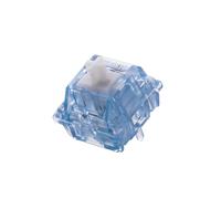 TIANYI-Aqua Switch 46gf pour Clavier de Jeu, 100 PCS Clicky Switch, Interrupteur 5 Broches Pré-lubrifié, avec Boîtier PC, Tige UPE, Compatible avec Keycap MX pour Clavier Mécanique (Aqua Switch)