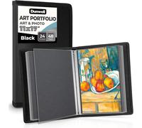 Tianyi-Art Portfolio 27,9 X 43,2 Cm \U2013 Noir \U2013 Grand Porte-Documents Pour ?Uvres D'art, 27,9 X 43,2 Cm, 24 Poches, Affichage 48 Pages, Album Portefeuille Pour Rangement D'?Uvres D'art, Livre
