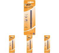 Tianyi-Atlantis Soft Recharges Stylo-Bille Pointe Moyenne (1,0 Mm) - Bleu, Blister De 2 (Lot De 4)