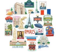 Tianyi-Autocollants Pour La Ville De Paris (25pcs) ¿ Pour Scrapbooks, Journaux