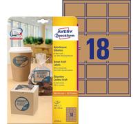 Tianyi-Avery Zweckform L 7110-25 Produit 42 X 62 Mm - 25 Feuilles-Pack De 450 Naturel