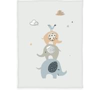 Tianyi-Babybest Couverture Eléphants En Microfibre, 75x100 Cm, 100% Polyester