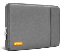 TIANYI-Bagasin Housse pour Ordinateur Portable 13 Pouces, Étui Compatible MacBook Air M4 M3 M2 M1 (2025-2018) / Pro M2 M1 (2025-2016), Pochette Verticale en Polyester avec Poche \u2013 Gris Gris