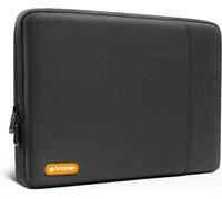 TIANYI-Bagasin Housse pour Ordinateur Portable 13 Pouces, Étui Compatible MacBook Air M4 M3 M2 M1 (2025-2018) / Pro M2 M1 (2025-2016), Pochette Verticale en Polyester avec Poche \u2013 Noir Noir