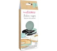 Tianyi-Bande Silicone Micro-Perforée Cuisson- H 4 Cm X 200 Cm, Vert D'eau