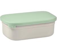 Tianyi-Béaba, Lunch Box Enfant, Boîte À Dejeuner/Repas, Boite En Inox, Bento, Compartimenté, Séparateurs, Housse En Silicone, 760ml, Gris Velours/Vert Sauge