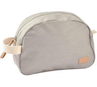 Tianyi-Béaba, Trousse De Toilette Bebe, Trousse De Soin Bebe, Sac Geneve, Tissu Impermeable, 2 Poches Intérieures, 100% Coton, Gris Perle