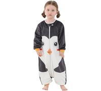 Tianyi-Bebe Gigoteuse Avec Jambes Manche Longue L'hiver Gigoteuse A Pied Bebe Garcon Vetement Enfant Naissance Cadeau 3-5 Ans, Le Pingouin
