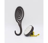 Tianyi-Beter - Coffee O'clock Set Brosse À Cheveux Démêlante Et Masseur De Cuir Chevelu - Essentiels Pour Les Soins Capillaires Pour Des Cheveux Lisses Et Relaxants Brosse À Cheveux - Masseur De Cuir