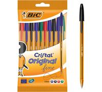 Tianyi-Bic Cristal Original Stylos-Bille Pointe Fine (0,8 Mm) Couleurs Assorties, 50g