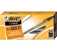 Tianyi-Bic Cristal Xtra Bold Lot De 24 Stylos À Bille, Pointe Grasse (1,6 Mm) Pour Des Lignes Vives Et Spectaculaires, Noir