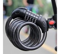 Tianyi-Bicycle Lock With 5-Digit Resettable Number, 1200mm/12mm Heavy Duty Chain Lock, Combination Cable Lock For Bicycle, Scooter, Grills & Other Items That Need To Be Secured