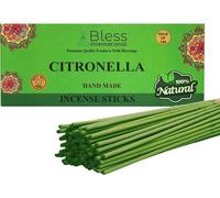 Tianyi-Bless-Citronella-Incense-Sticks 100%-Natural-Handmade-Hand-Dipped-Incense-Sticks Organic-Chemicals-Free For-Purification-Relaxation-Positivity-Yoga-Meditation The-Best-Woods-Scent (100 Sticks