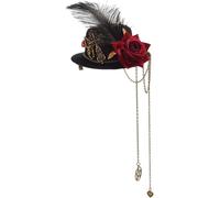 Tianyi-Blessume Mini Chapeau Steampunk Pince À Cheveux Gothique Femmes Cosplay Accessoires De Tête