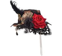 Tianyi-Blessume Mini Chapeau Steampunk Pince À Cheveux Gothique Femmes Cosplay Accessoires De Tête