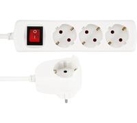 TIANYI-Bloc multiprise Powersplit 2m 3+1x blanc, avec interrupteur