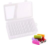 Tianyi-Boite Bobine De Fil Couture Avec 42 Axes Transparent Boîte De Rangement De Fil À Coudre Vide Boîte De Rangement Pour Couture En Plastique Pour Bobine De Stockage