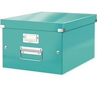 Tianyi-Boîte De Rangement Click & Store, Format Moyen A4 (28,1 X 20 X 37cm), Pour L'organisation Des Objets De La Maison Et Du Bureau, Montage Bouton Pression, En Carton Recyclé À 85%, Menthe, 604400