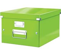 Tianyi-Boîte De Rangement Click & Store, Format Moyen A4 (28,1 X 20 X 37cm), Pour L'organisation Des Objets De La Maison Et Du Bureau, Montage Bouton Pression, En Carton Recyclé À 85%, Vert, 60440054